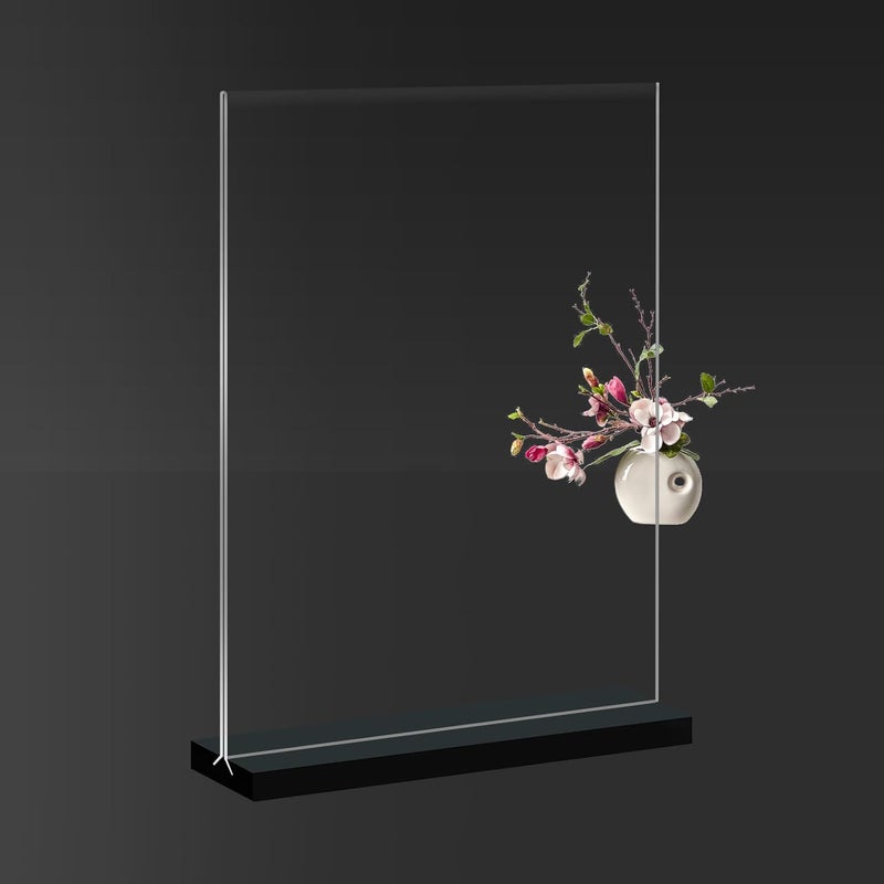 Arrobust Acrylic Sign Holder 5x7, 6-Pack Plastic Clear Vertical Double-Sided Menu Display Stand with Double-Sided Display, Perfect for Restaurants, Offices, Exhibits - Image 5